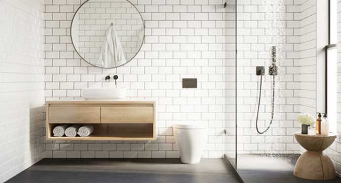 Beautiful Tiles in Place After Long Hard Weekend of Work